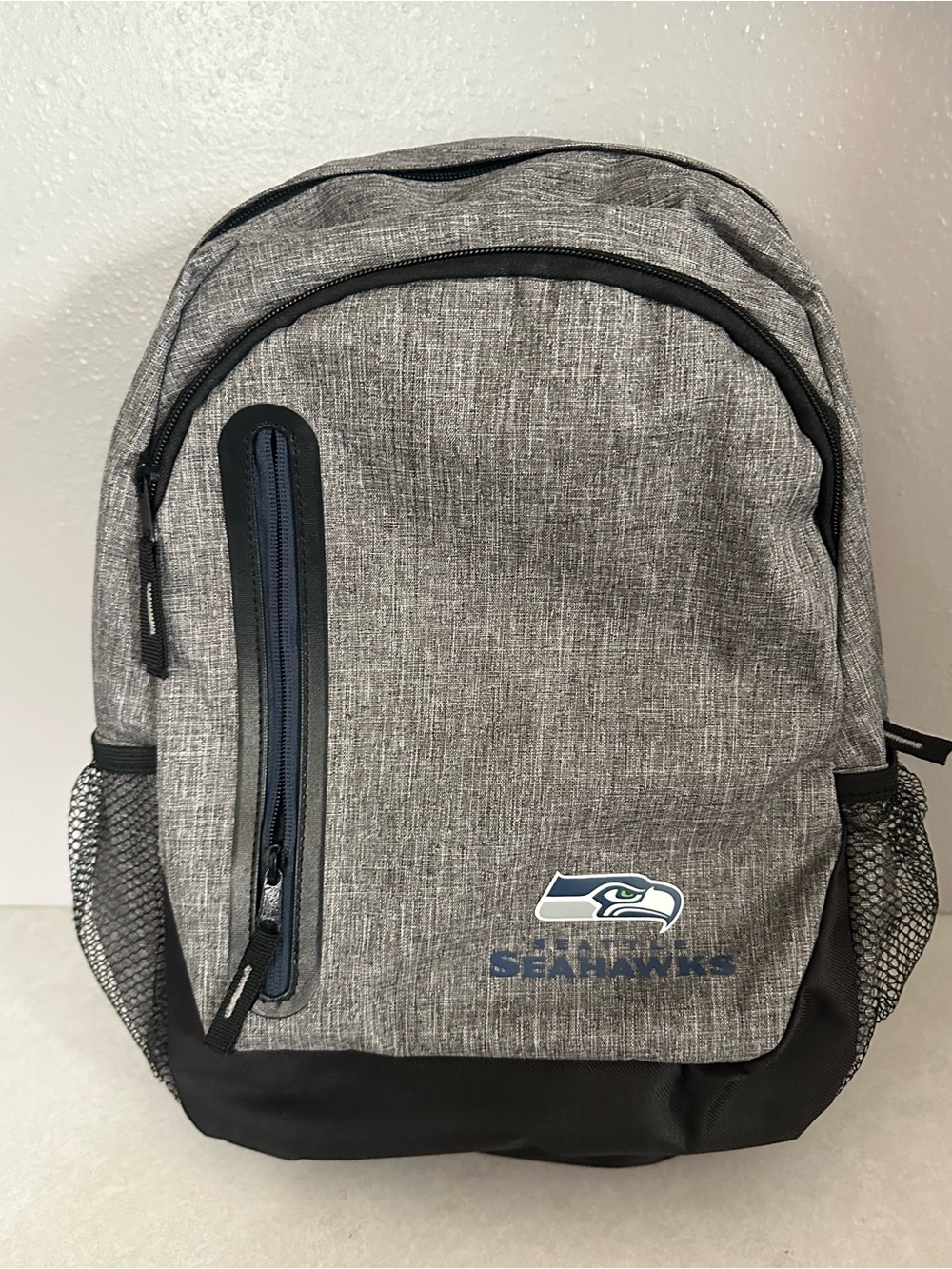 Forever  NFL Seattle Seahawks Bold Grey School Travel Backpack / Laptop Bag